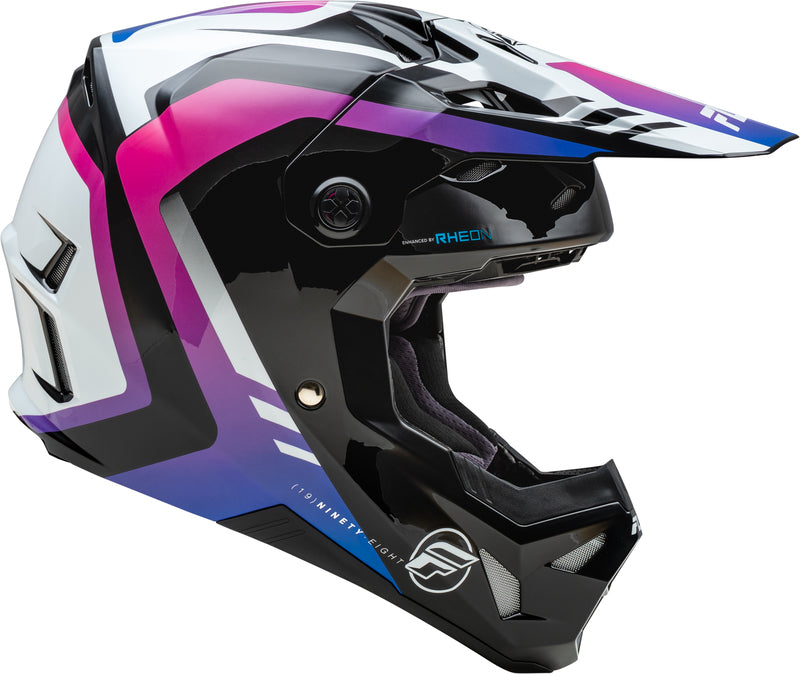 Мотокрос каска FLY RACING Formula CP Krypton - White/Black/Purple