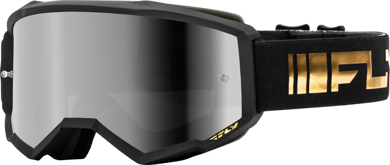 Мотокрос очила FLY RACING Zone Black/Gold - Silver/Smoke Lens