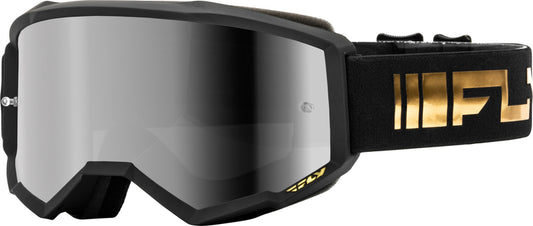 Мотокрос очила FLY RACING Zone Black/Gold - Silver/Smoke Lens