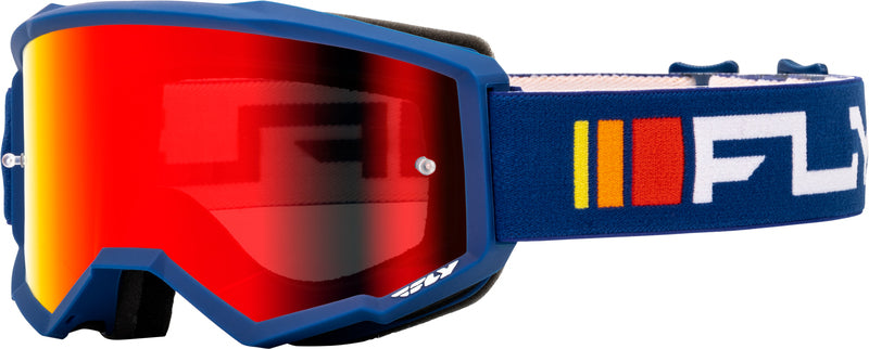 Мотокрос очила FLY RACING Zone Navy/White - Red/Smoke Lens