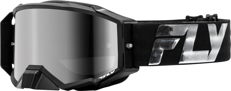 Мотокрос очила FLY RACING Zone Elite Black/Silver - Silver/Smoke Lens