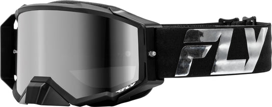 Мотокрос очила FLY RACING Zone Elite Black/Silver - Silver/Smoke Lens