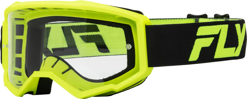 Детски мотокрос очила FLY RACING Focus Black/Hi-Vis - Clear