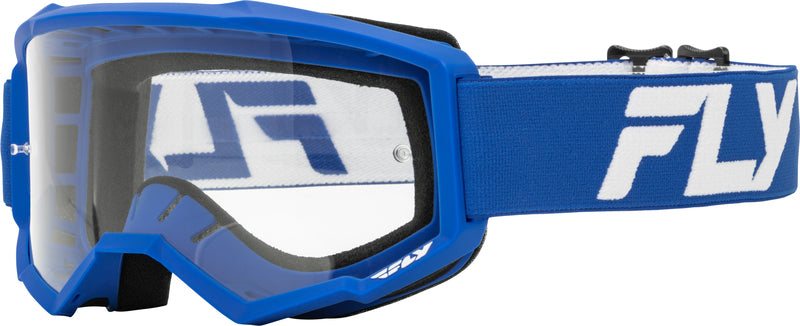 Детски мотокрос очила FLY RACING Focus Blue/White - Clear