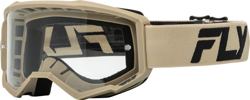 Детски мотокрос очила FLY RACING Focus Khaki/Black- Clear