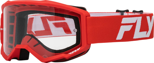 Мотокрос очила FLY RACING Focus 24 Red/White - Clear Lens