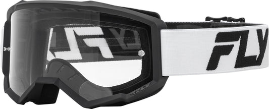 Мотокрос очила FLY RACING Focus Goggle White - Clear Lens