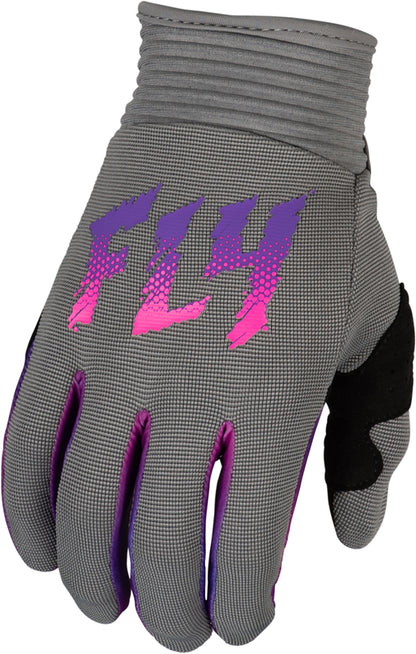 Детски мотокрос ръкавици FLY RACING F-16- Grey/Pink/Purple