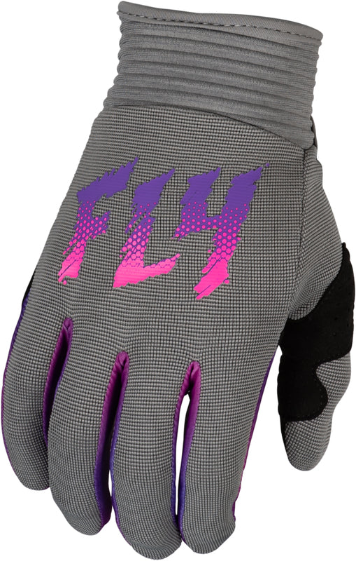 Детски мотокрос ръкавици FLY RACING F-16- Grey/Pink/Purple