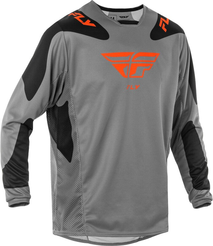 Мотокрос блуза FLY RACING Kinetic SYM-Grey/Orange/Black 2025
