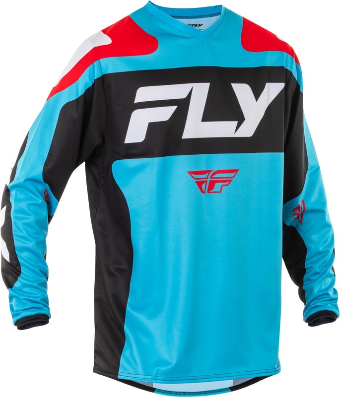 Мотокрос блуза FLY RACING F-16 Riding -Light Blue/Red/Black 2025