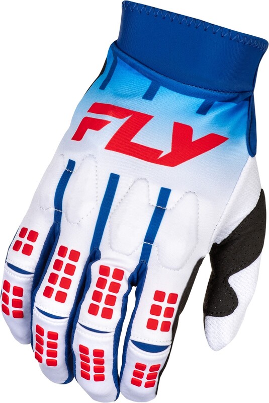 Мотокрос ръкавици FLY RACING Evolution DST- White/Red/Blue 2025