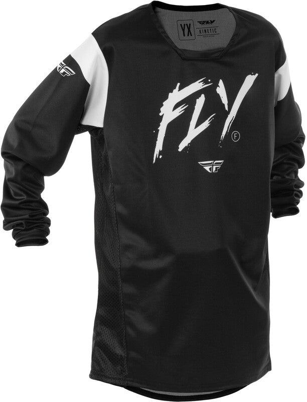 Детска мотокрос блуза FLY RACING Kinetic Stoke- Black/White 2025