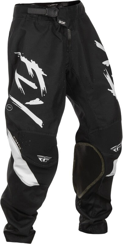 Детски мотокрос брич FLY RACING Kinetic Stoke-Black/White 2025