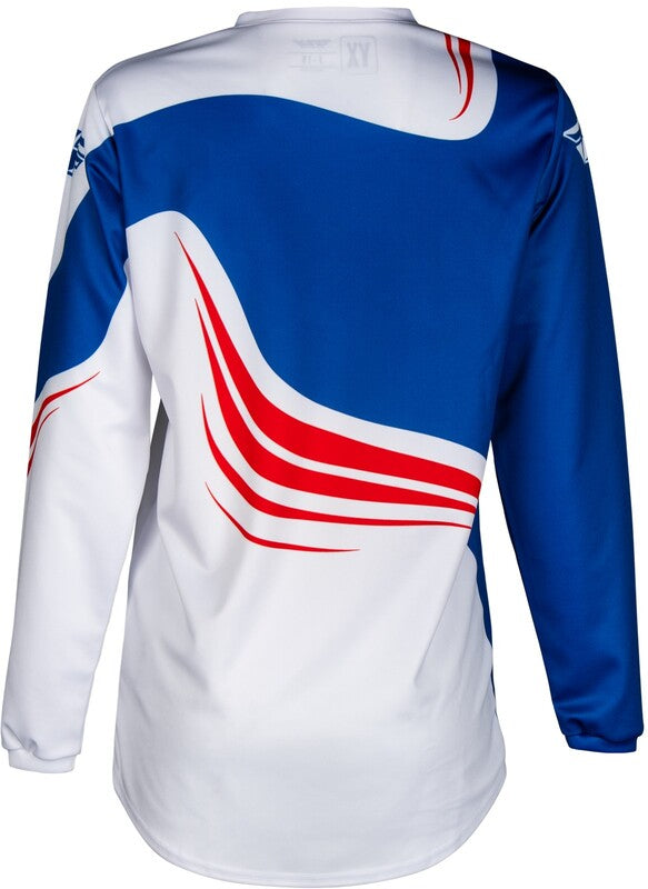 Детска мотокрос блуза FLY RACING F-16 Riding - Red/White/Blue 2025