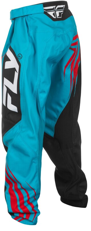 Детски мотокрос брич FLY RACING F-16 Riding- Cyan/Black/Red 2025