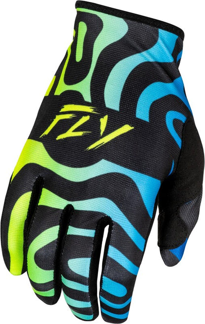 Мотокрос ръкавици FLY RACING Lite S.E. Zen- Black/Blue/Hi-Vis 2025