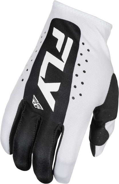 Детски мотокрос ръкавици FLY RACING Lite - White/Black 2025
