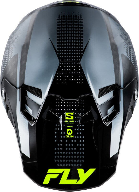 Мотокрос каска FLY RACING Formula S Carbon Protocol-Black Carbon/Grey/Hi-Vis 2025