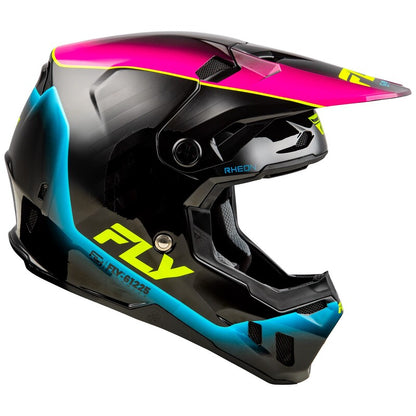 Мотокрос каска FLY RACING Formula CC L.E. Underglow - Grey/Pink/Blue 2025