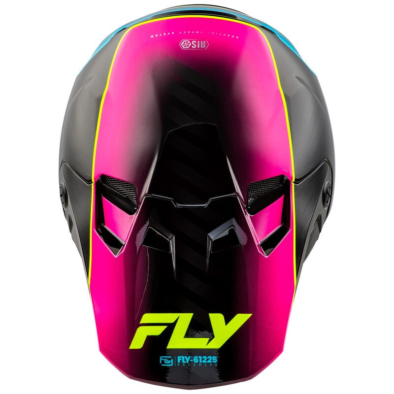 Мотокрос каска FLY RACING Formula CC L.E. Underglow - Grey/Pink/Blue 2025