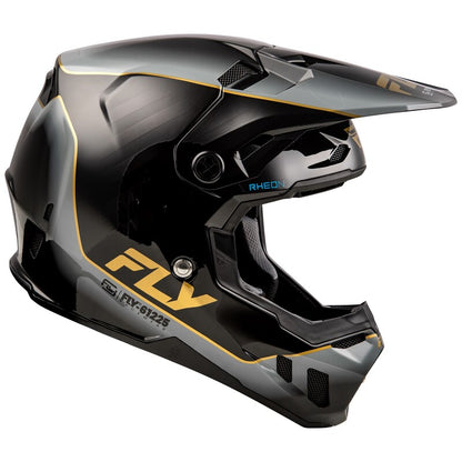 Мотокрос каска FLY RACING Formula CC L.E. Underglow - Black/Grey/Gold 2025