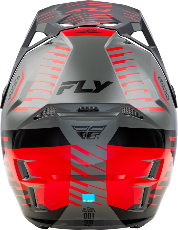 Мотокрос каска FLY RACING Formula CP Slice - Grey/Red/Black 2025