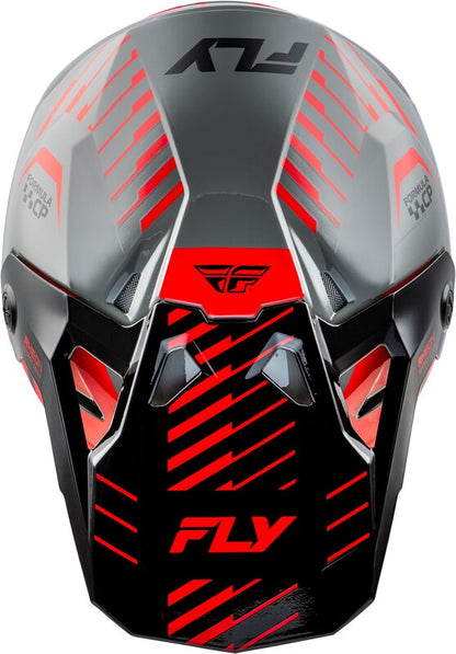 Мотокрос каска FLY RACING Formula CP Slice - Grey/Red/Black 2025
