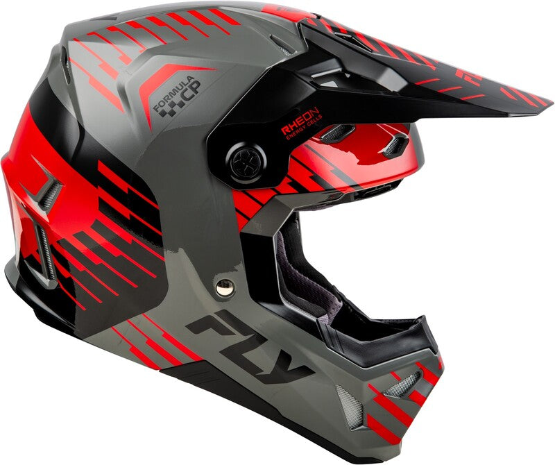 Мотокрос каска FLY RACING Formula CP Slice - Grey/Red/Black 2025