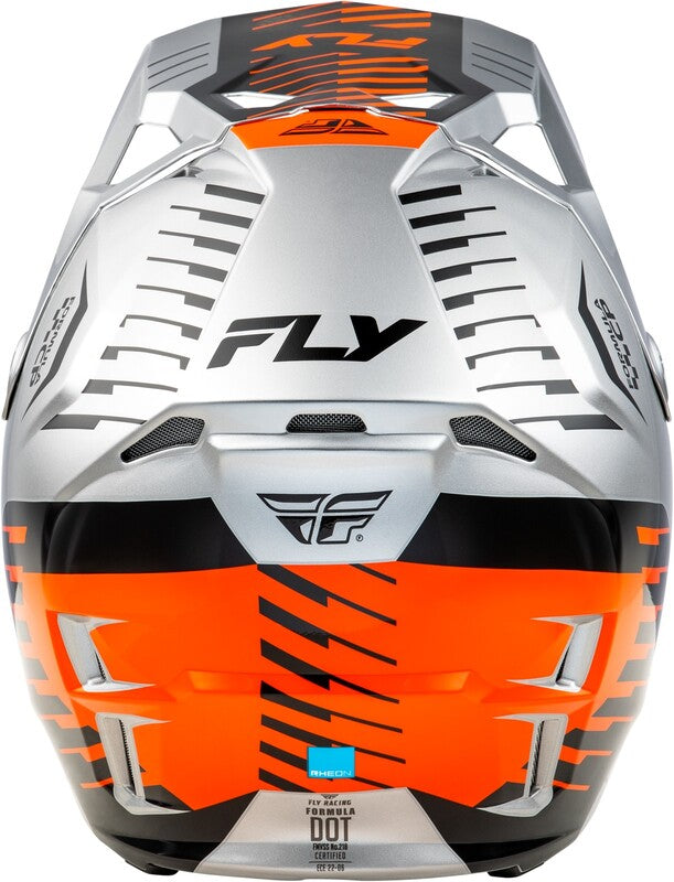 Мотокрос каска FLY RACING Formula CP Slice - Grey/Orange/Black 2025