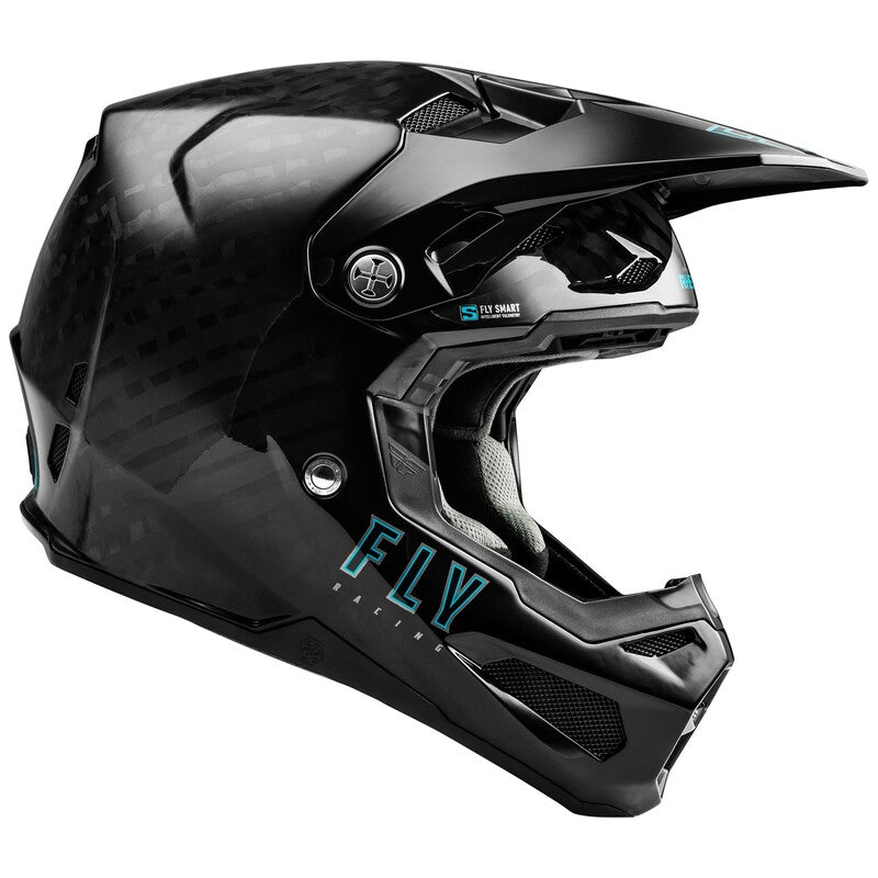 Детска мотокрос каска FLY RACING Formula S Carbon Solid Helmet - Black 2025