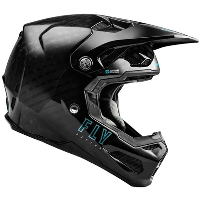 Детска мотокрос каска FLY RACING Formula S Carbon Solid Helmet - Black 2025