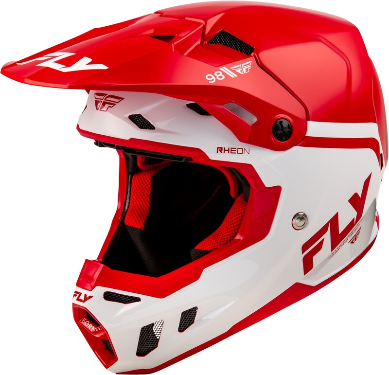 Мотокрос каска FLY RACING Formula CC Objective - Red/White 2025