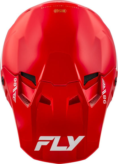 Мотокрос каска FLY RACING Formula CC Objective - Red/White 2025