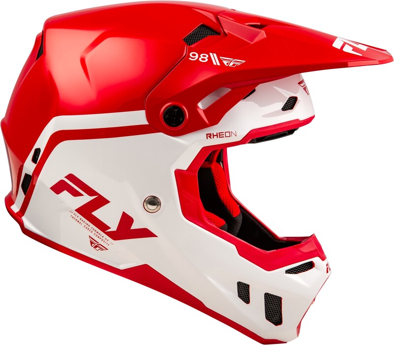 Мотокрос каска FLY RACING Formula CC Objective - Red/White 2025