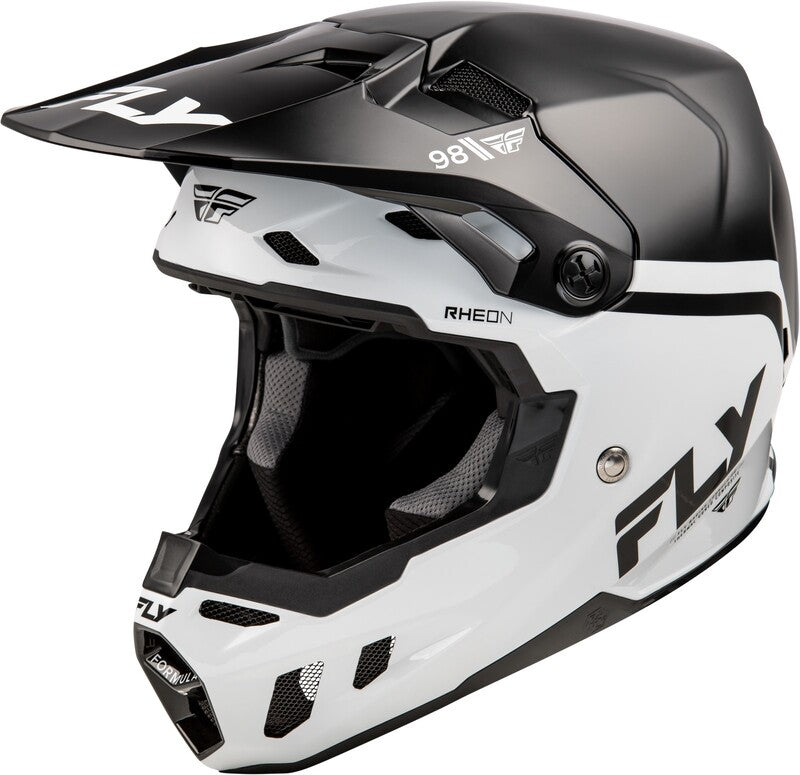 Мотокрос каска FLY RACING Formula CC Objective - Black/White 2025