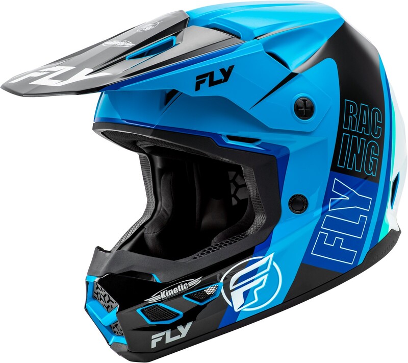 Мотокрос каска FLY RACING Formula Kinetic Rally-Blue/Black/White 2025