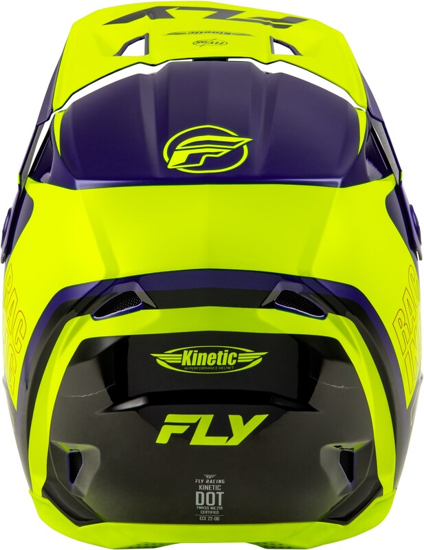 Мотокрос каска FLY RACING Formula Kinetic Rally-Hi-Vis/Blue/Black 2025