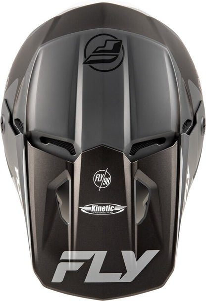 Мотокрос каска FLY RACING Formula Kinetic Rally-Matte Grey/Black/White 2025