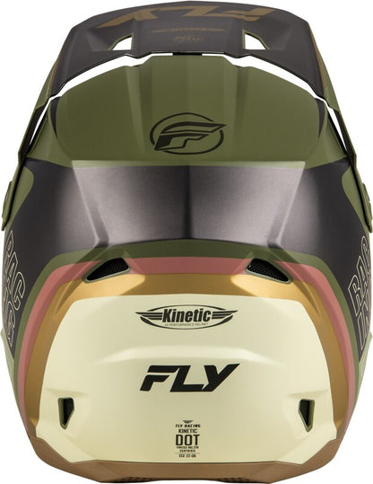 Мотокрос каска FLY RACING Formula Kinetic Rally-Matte Moss Grey/Khaki/Off-Whitee 2025