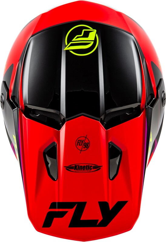 Мотокрос каска FLY RACING Formula Kinetic Rally-Red/Black/White 2025