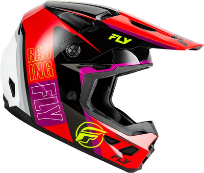Мотокрос каска FLY RACING Formula Kinetic Rally-Red/Black/White 2025