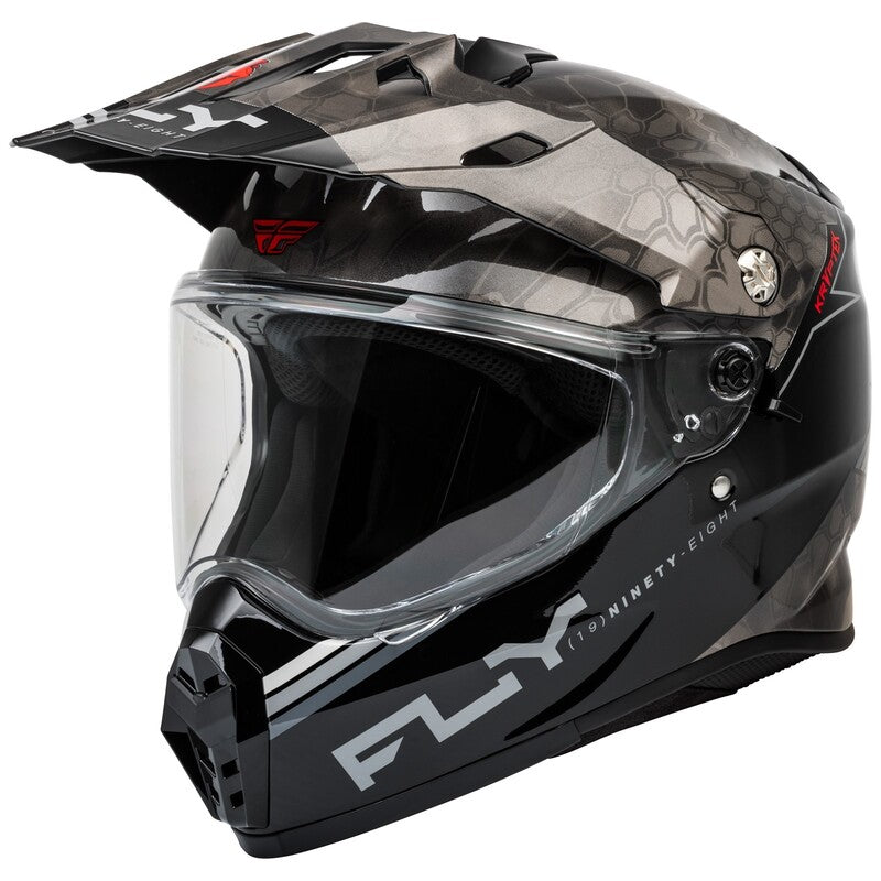 Ендуро каска FLY RACING Trekker Conceal-Black/Grey/White 2025