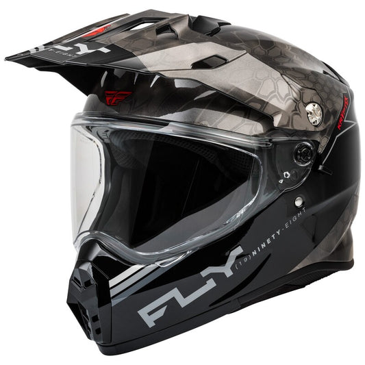 Ендуро каска FLY RACING Trekker Conceal-Black/Grey/White 2025
