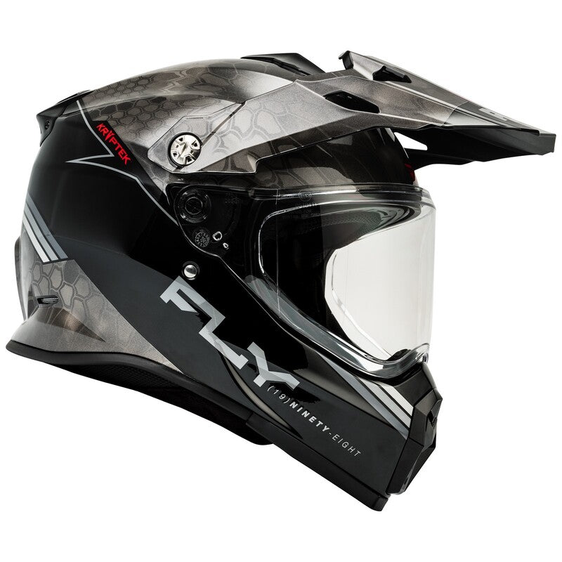 Ендуро каска FLY RACING Trekker Conceal-Black/Grey/White 2025