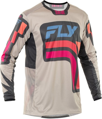 Мотокрос блуза FLY RACING Lite Vice S.E.- Light Grey/Pink/Coral
