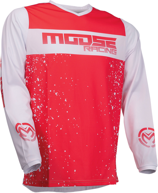 Мотокрос блуза MOOSE RACING QUALIFIER RED/WHITE