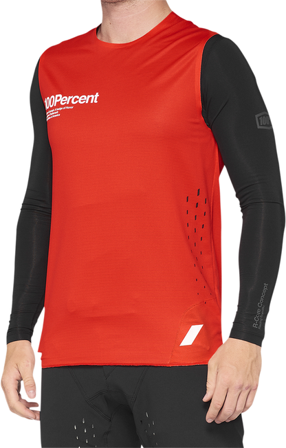 Вело джърси 100% R-CORE CONCEPT RED/BLACK
