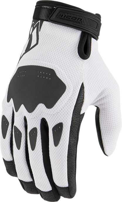 Мото ръкавици ICON HOOLIGAN CE - WHITE