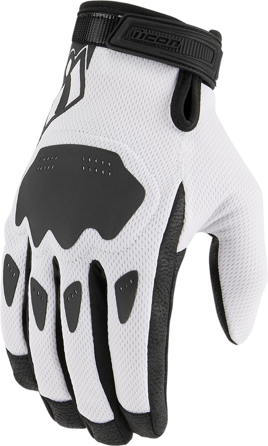 Мото ръкавици ICON HOOLIGAN CE - WHITE